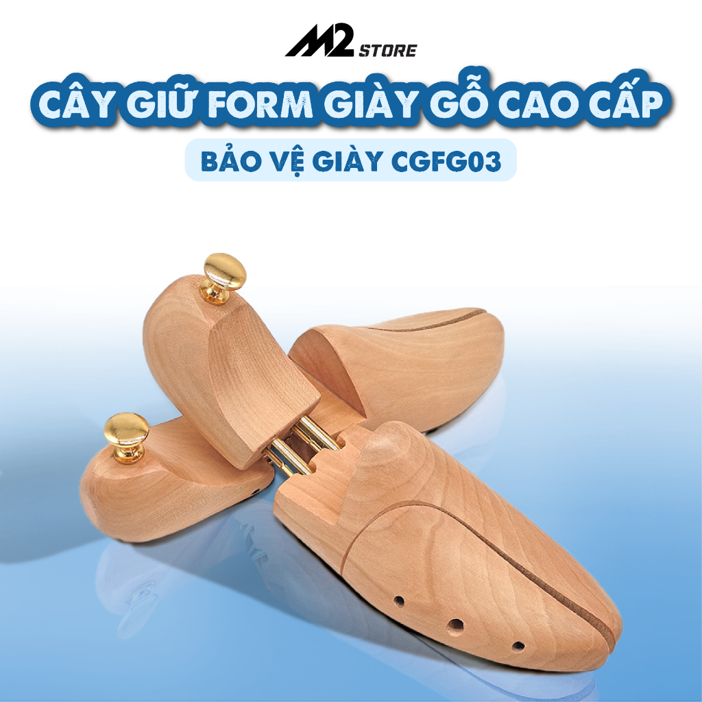 Cây giữ form giày gỗ shoe tree cao cấp bảo vệ giày (CGFG03)