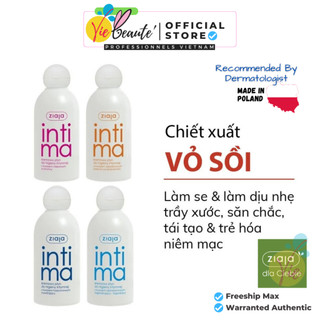 Intima Ziaja 200ml - Dung dịch vệ sinh intima dạng làm sạch, cấp ẩm & Cân bằng PH