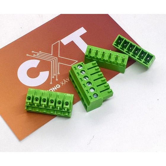 (Domino 3.81) Cầu đấu nối 3.81mm 2P 3P 4P 5P 6P 8P 9P chân thẳng (Terminal Block 15EDG3.81)