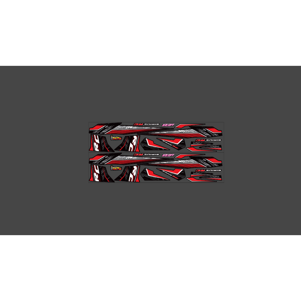 Tem rời rc v2 dán xe máy sirius 50cc - 110cc