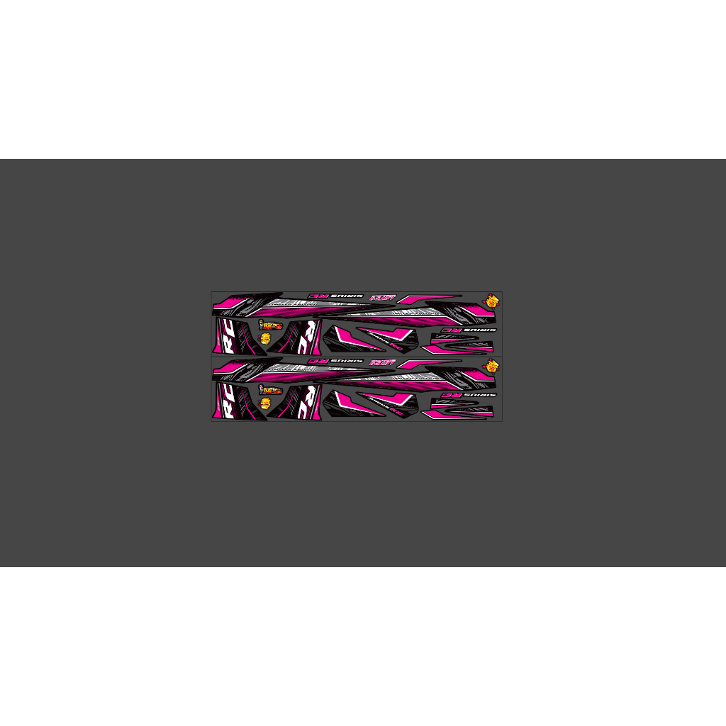 Tem rời rc v2 dán xe máy sirius 50cc - 110cc