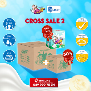 Mua 1 thùng kẹo sữa nén JinJet tặng ưu đãi giảm 30% cho thùng thứ 2, tặng kèm 1 hộp
