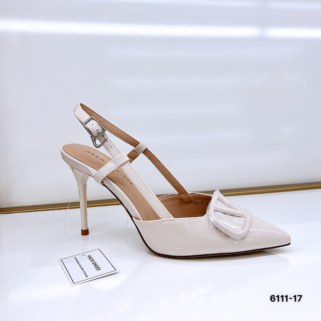 Giày cao gót nữ bít mũi gót nhọn cao 10p  fulbox 6111-17 HACHI SHOES