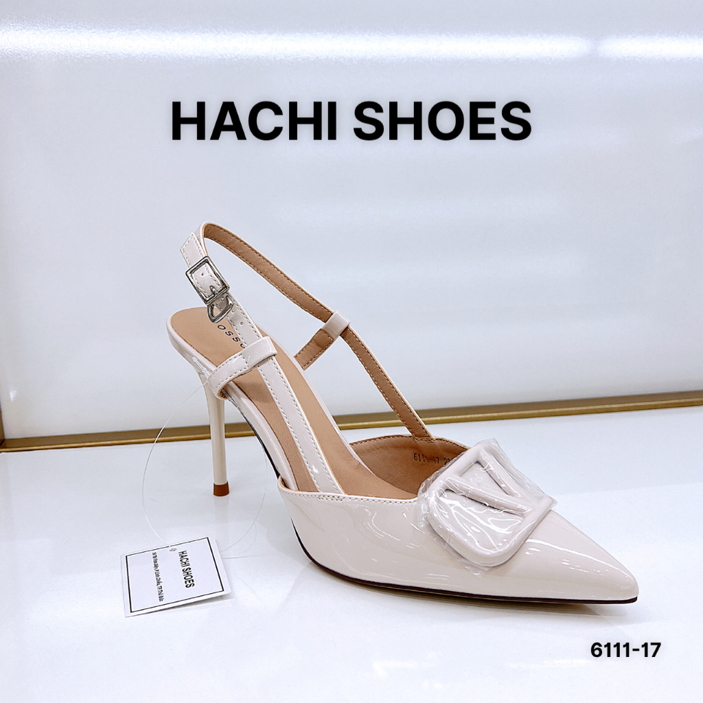 Giày cao gót nữ bít mũi gót nhọn cao 10p  fulbox 6111-17 HACHI SHOES