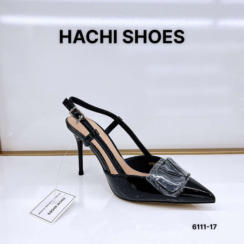 Giày cao gót nữ bít mũi gót nhọn cao 10p  fulbox 6111-17 HACHI SHOES