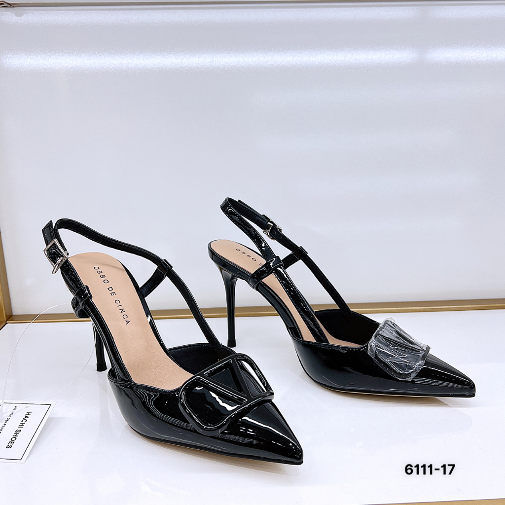 Giày cao gót nữ bít mũi gót nhọn cao 10p  fulbox 6111-17 HACHI SHOES
