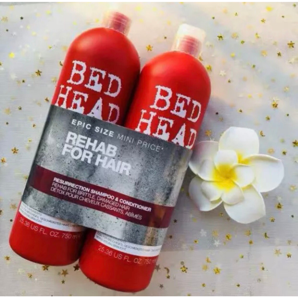 Dầu Gội Xả Tigi Đỏ Bed Head Phục Hồi Cấp Độ 3 - 750ml Cặp Dầu Gội Đầu Xả Phục Hồi Tóc Hư Tổn