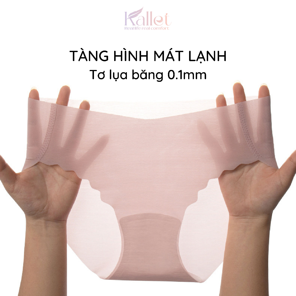 Quần Lót Nữ Quần Lót Tàng Hình Tơ Lụa Băng 0.1Mm Cạp Thấp Ql29 Scarlett Charm