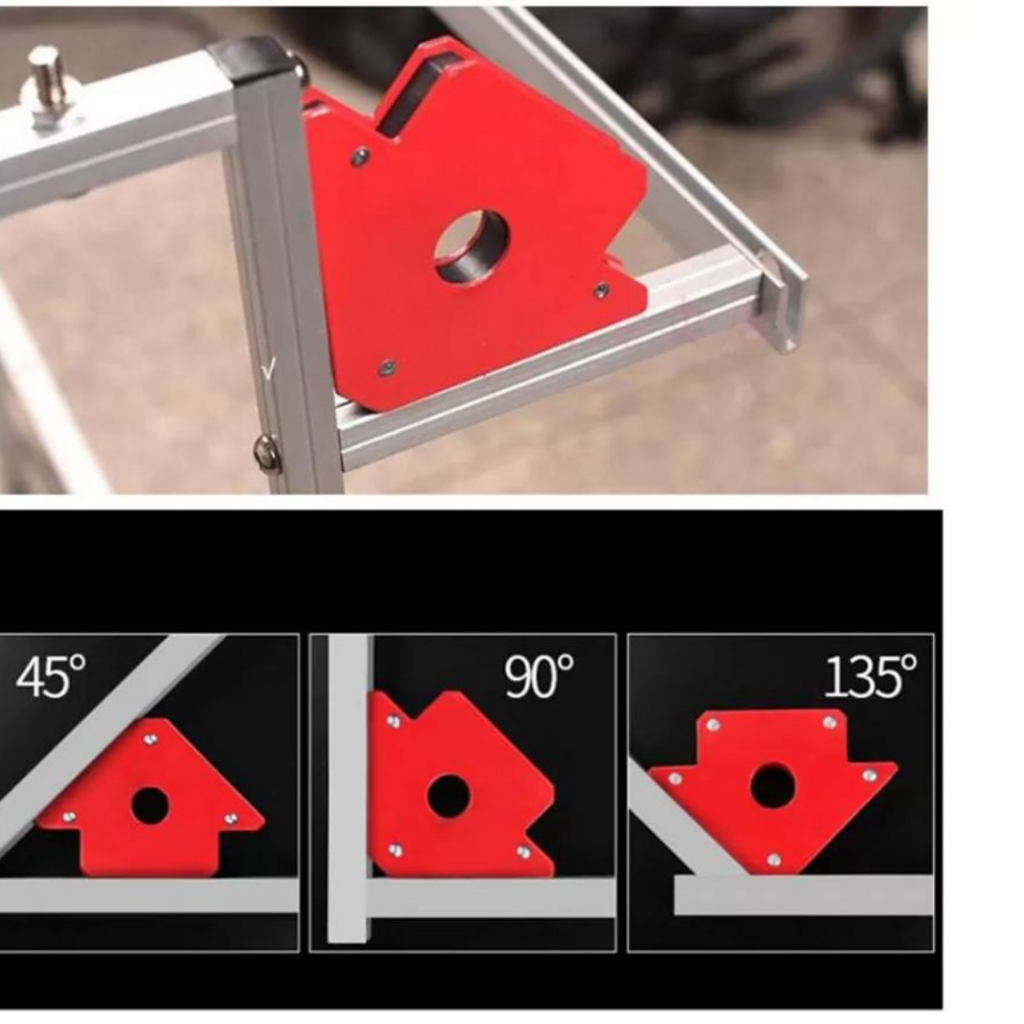 Ke góc hít nam châm lực hút 50LBS  chính hãng