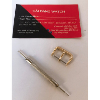 Dây da đồng hồ da bò thật màu trắng