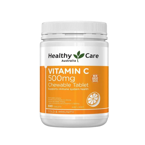 Viên uống vitamin C Orihiro healthy care 500mg 500 viên trắng da, tăng sức đề kháng dạng viên ngậm