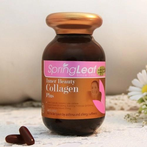 Viên uống Orihiro collagen  6 In 1 lnner Beauty spring leaf 90 viên chống lão hóa đẹp da