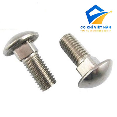 Bulong đầu tròn cổ vuông inox 304 M6-M10