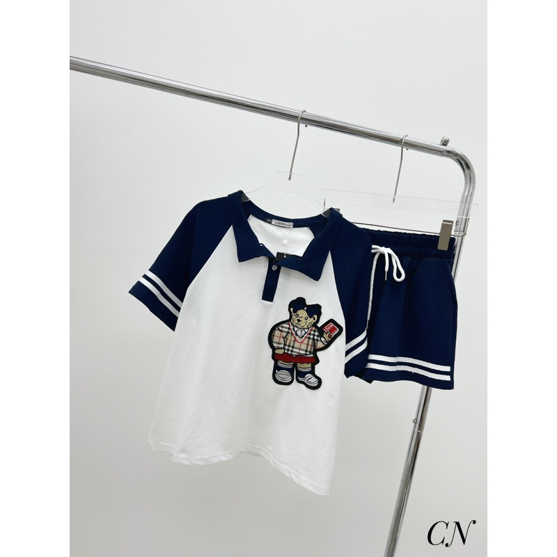 [ 𝐅𝐑𝐄𝐄 𝐒𝐇𝐈𝐏 ] Set gấu HOT , xinh la phải lên ngay nha ce ơiii  ❌  Fom lên thể thao , gấu thêu đính nổi chất