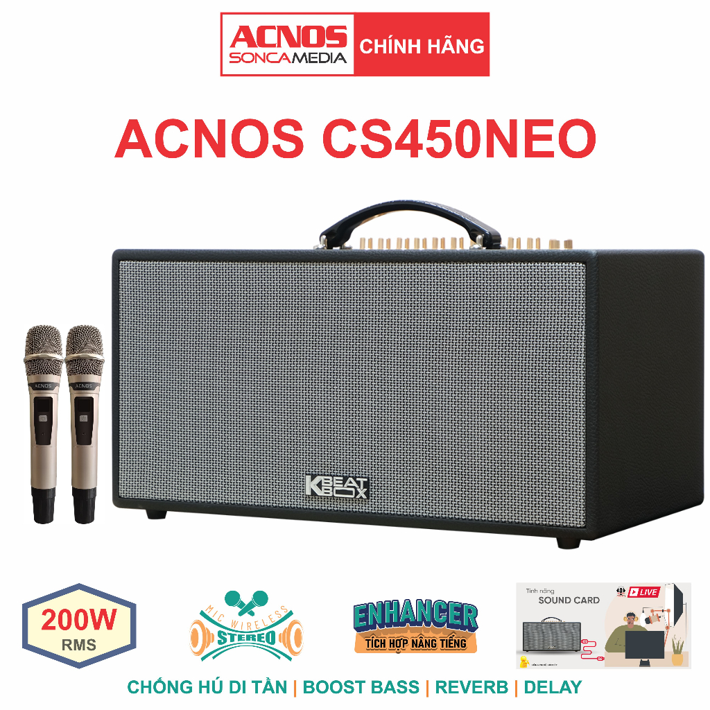 Dàn âm thanh di động xách tay ACNOS CS450NEO