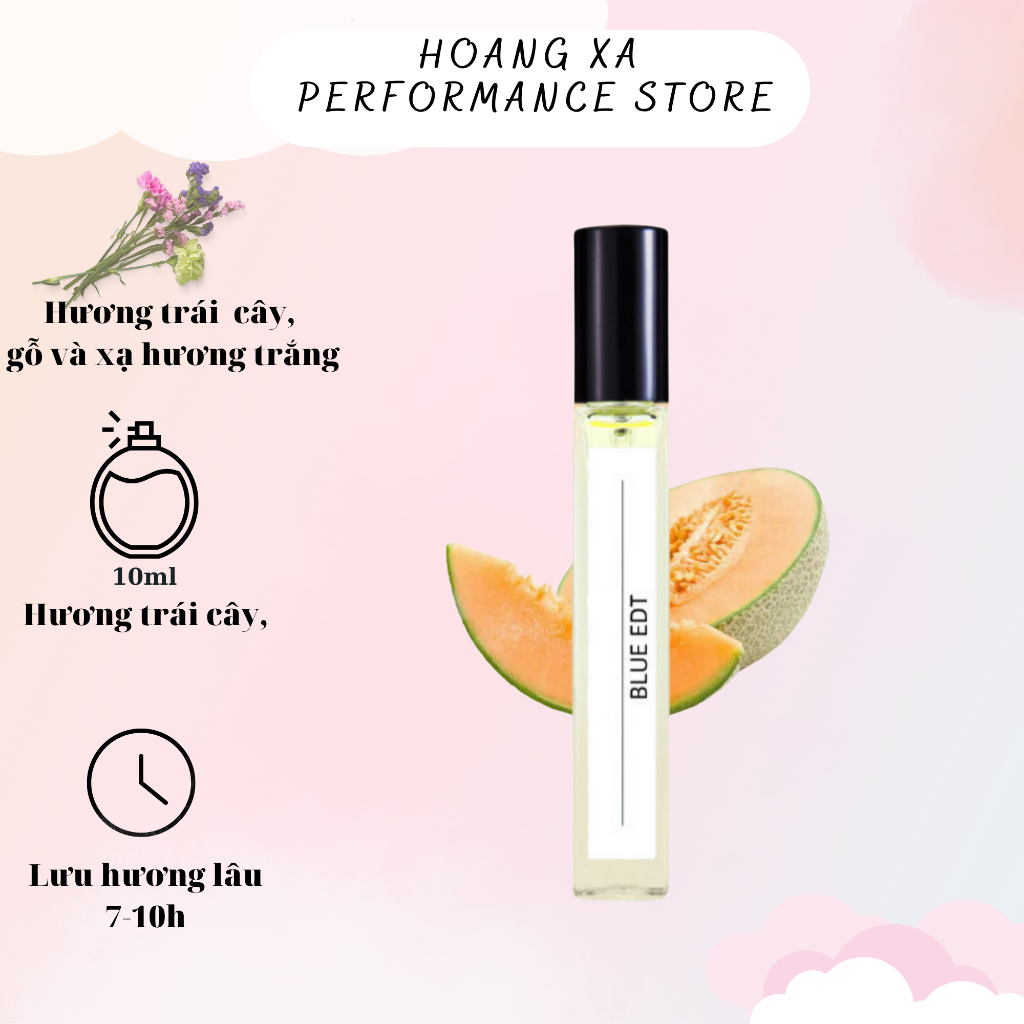 Tinh Dầu Nước Hoa Nữ Blue EDT 10ml, Gợi Cảm, Ngọt Ngào, Thanh lịch, Hương trái cây, Gỗ tuyết tùng , Hổ phách