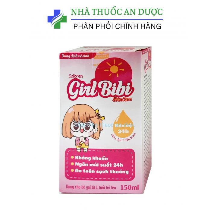 Dung dịch vệ sinh em bé Girl Bibi giúp kháng – hộp 150ml