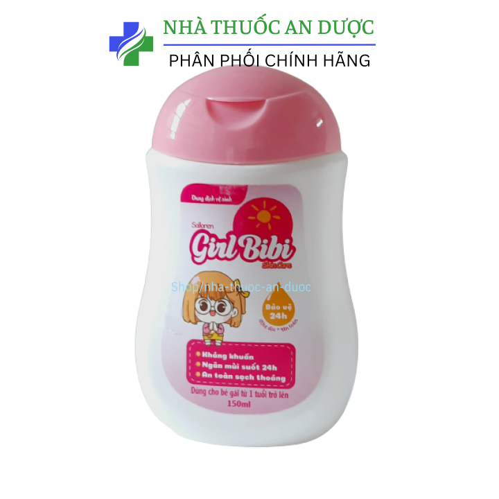 Dung dịch vệ sinh em bé Girl Bibi giúp kháng – hộp 150ml