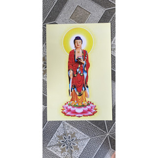 Tranh Phật A Di Đà Khổ 40x60cm – In Giấy Cao Cấp Treo Thờ, Trang Trí Không Gian Thiền