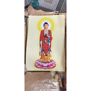 Tranh Phật A DI Đà 40x60 - Tranh ống Treo