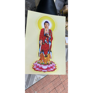 Tranh Phật A DI Đà 40x60 - Tranh ống Treo