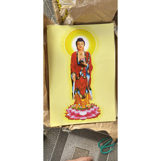 Tranh Phật A DI Đà 40x60 - Tranh ống Treo