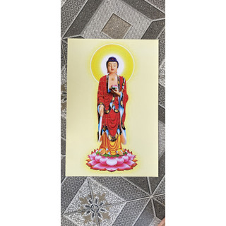 Tranh Phật A DI Đà 40x60 - Tranh ống Treo