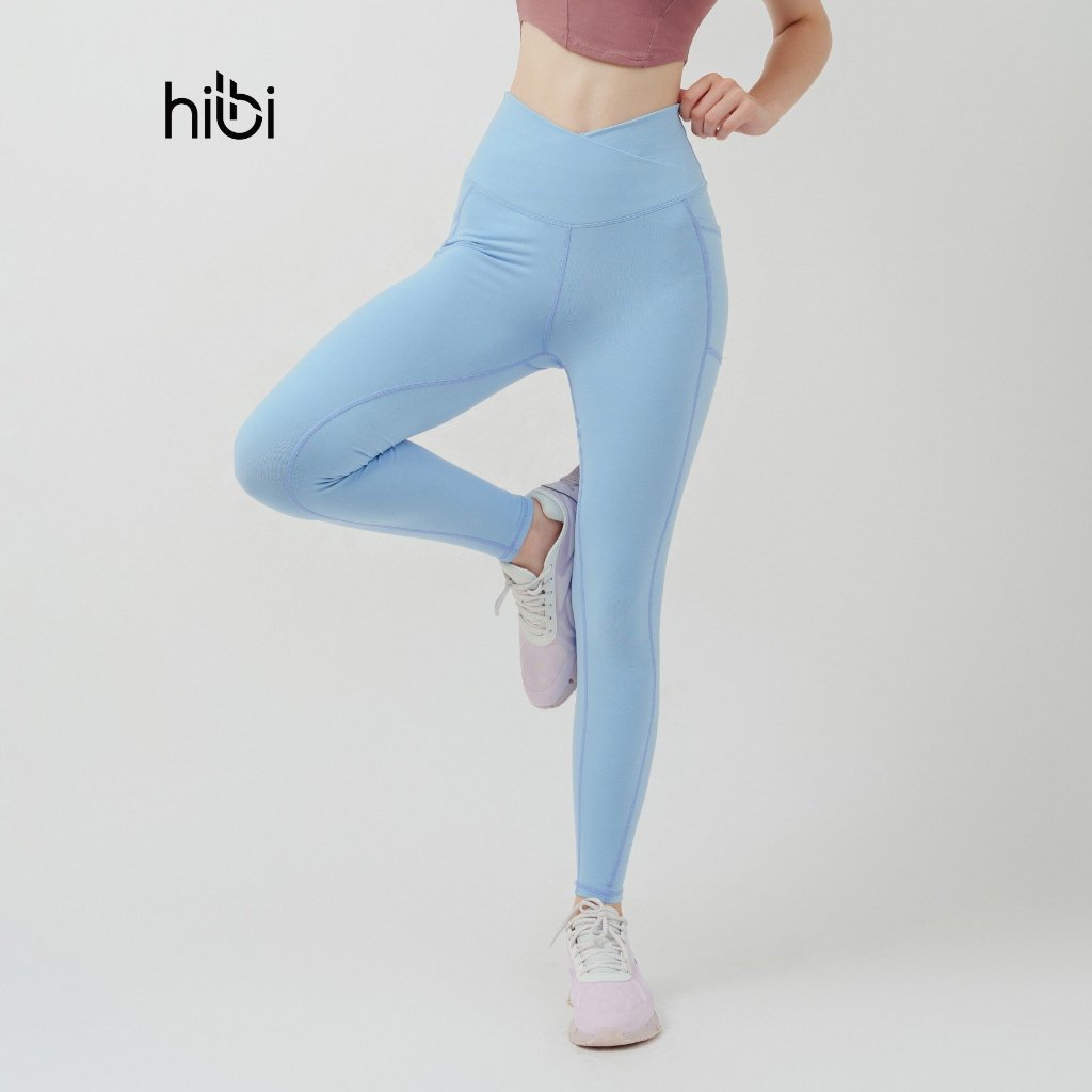 Quần Tập Yoga Gym Luxury Hibi Sports QD316, Kiểu Lưng Chéo Có Túi, Chất Vải Cao Cấp Hi Fabric