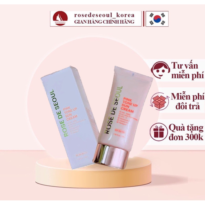 Kem chống nắng rose de seoul bản mới 2023 trọng lượng 50gam hạn dùng 2026