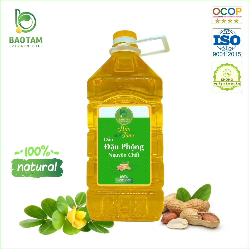 Dầu Phộng Nguyên Chất Bảo Tâm 5 lit