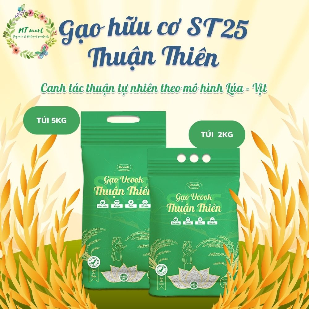 Gạo hữu cơ ST25 - Thuận Thiên túi 5kg