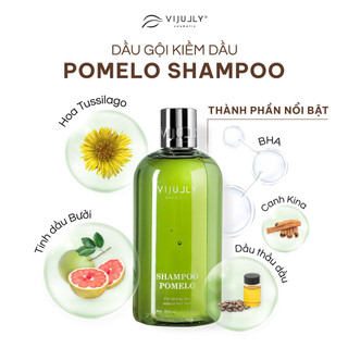 Dầu gội Pomelo Shampo, Dầu Gội Bưởi Vijully Ngăn Gãy Rụng & Làm Dày Tóc Dành 350ml