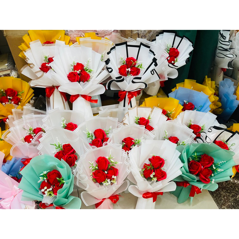 Hoa sáp thơm 3 bông lưu hương cực lâu - Món quà ý nghĩa cho người thân và bạn bè