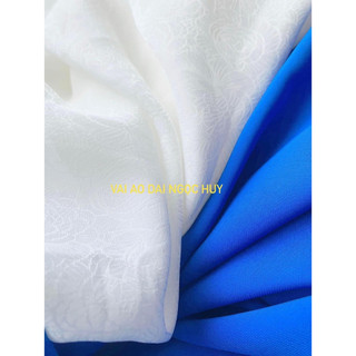 Vải Áo Dài Trắng Học Sinh ( lụa trơn + gấm)