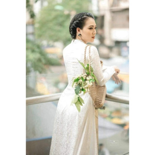 Vải Áo Dài Trắng Học Sinh ( lụa trơn + gấm)