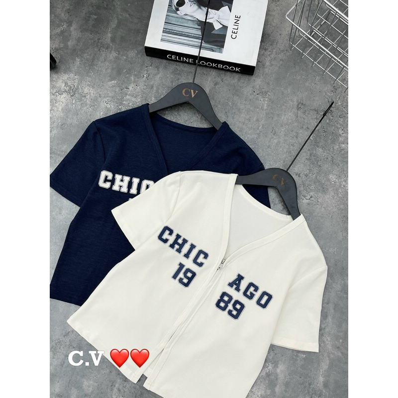 Áo khoá kéo Chicago hàng QC