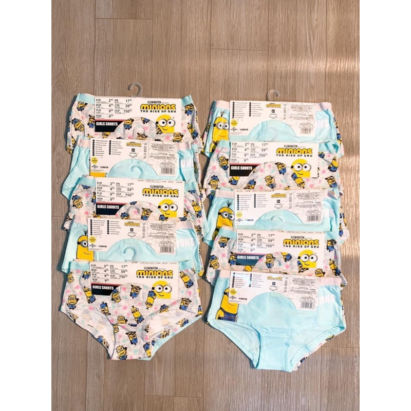 Sét 2 quần chip bé gái MINION DƯ XỊN NGUYÊN MÓC