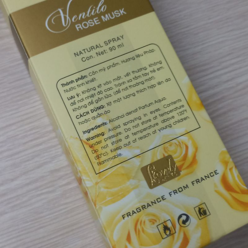 NƯỚC HOA VENTILO 90ml EAU DE PARFUM.