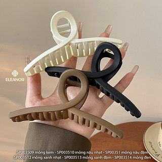 Kẹp tóc nữ càng cua Eleanor Accessories dạng trơn basic phụ kiện tóc kẹp tóc 3511