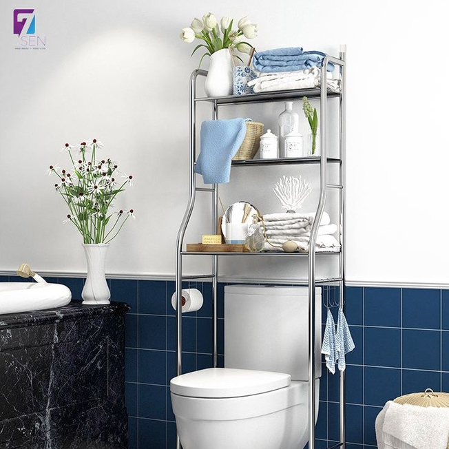 [ BÁN SỈ ] Kệ Để Đồ Sau Bồn Cầu Chất Liệu Inox Cao Cấp | BigBuy360 - bigbuy360.vn