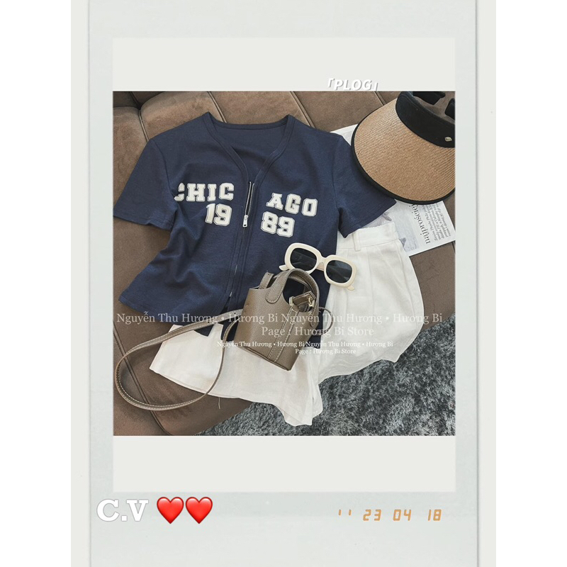 Áo khoá kéo Chicago hàng QC