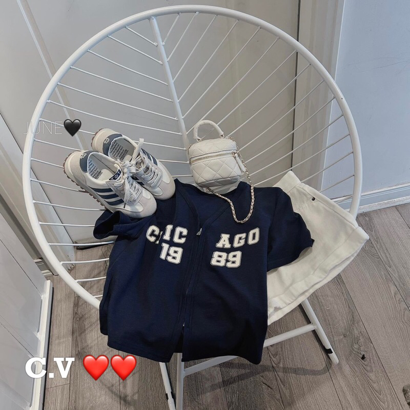 Áo khoá kéo Chicago hàng QC