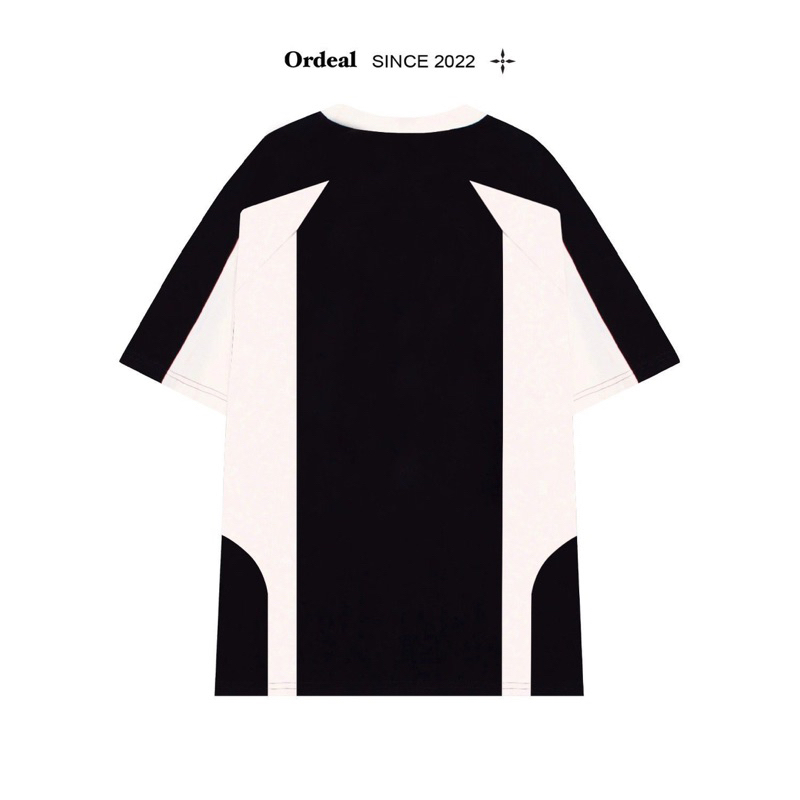 Áo thun nam nữ Ordeal Raglan B&W