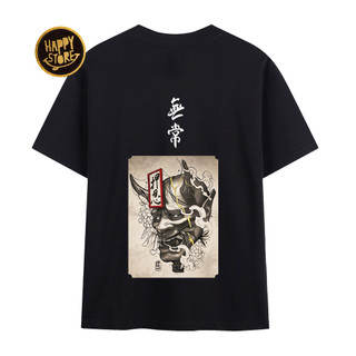 Áo thun nam in hình Samurai cực chất cotton 100% 13