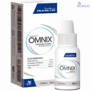 Lọ nhỏ mắt Alkin Omnix cho chó mèo đỏ mắt, chảy nước mắt- chai 10ml
