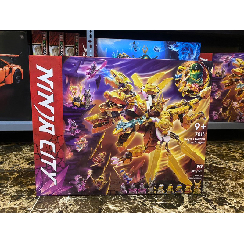 Nonlego Đồ chơi lắp ráp Ninjago 7014 60011 71744 Ultra Dragon Rồng vàng tối thượng của Loyd