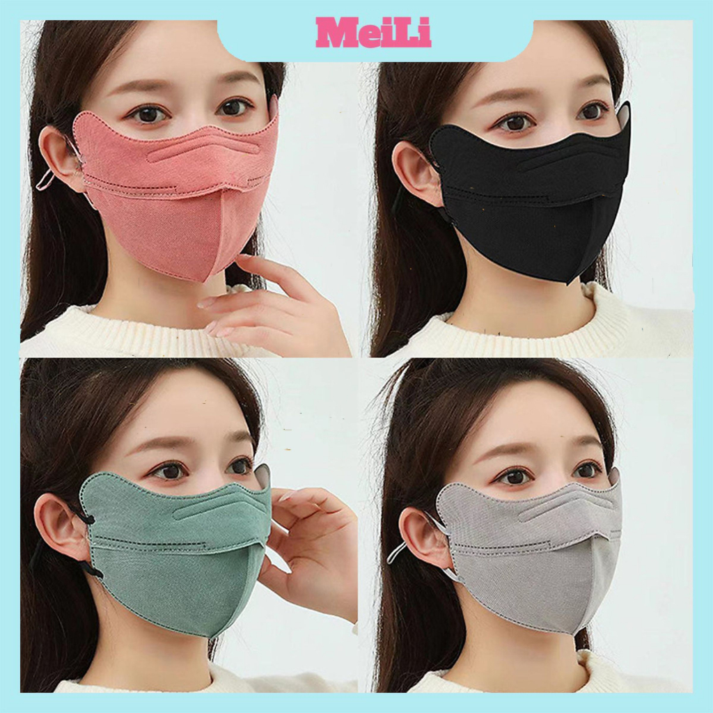 Khẩu Trang 3 Lớp Vải🌸FREESHIP🌸Khẩu Trang Chống Nắng Và Tia Cực Tím,Chống Bụi Thoáng Khí