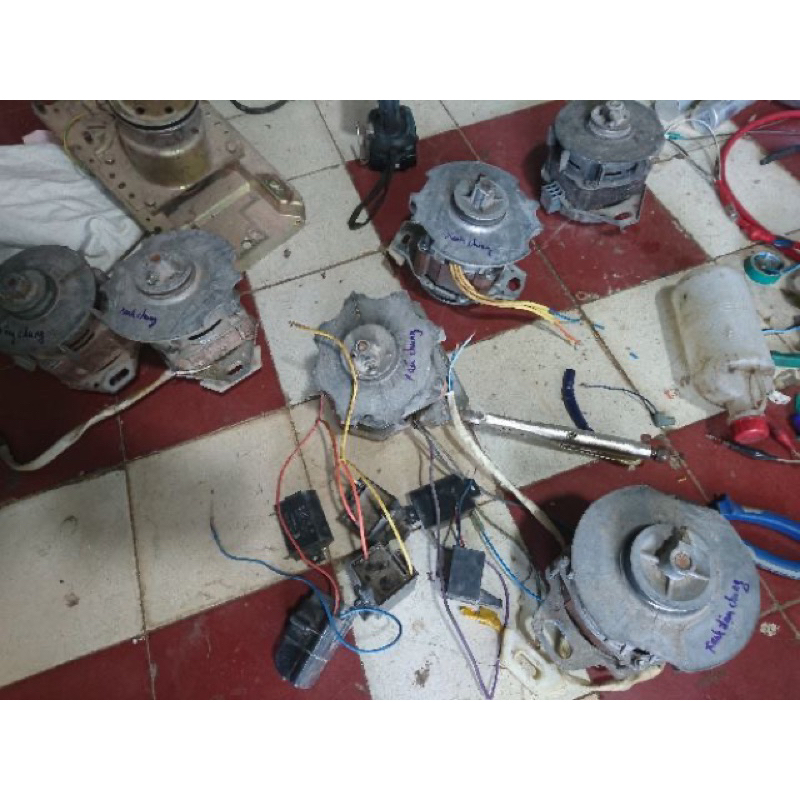 Motor máy giặt Nhật nhiều hãng về chế máy phát điện làm quạt