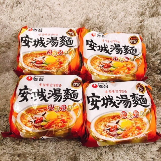 Lốc 5 gói - Mì AnSungTang vị miso cay Nongshim 125g