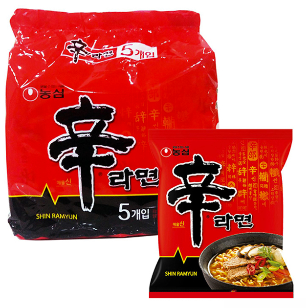 Lốc 5 gói - Mì cay Nongshim Shin Ramyun 140g- nội địa Hàn Quốc